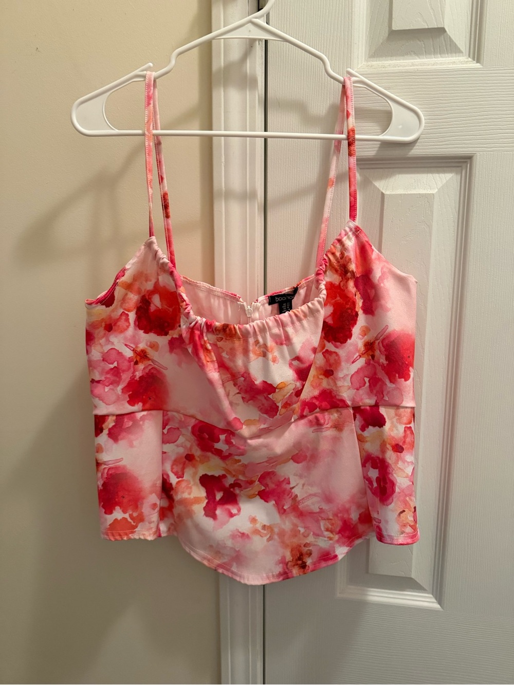 Pink Floral Tank Top